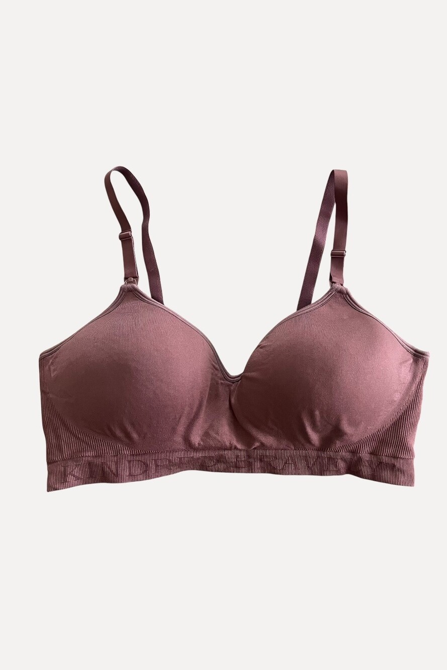 Kindred Bravely Simply Sublime Nursing Bra 1X Regular Mauve Wireless Maternity